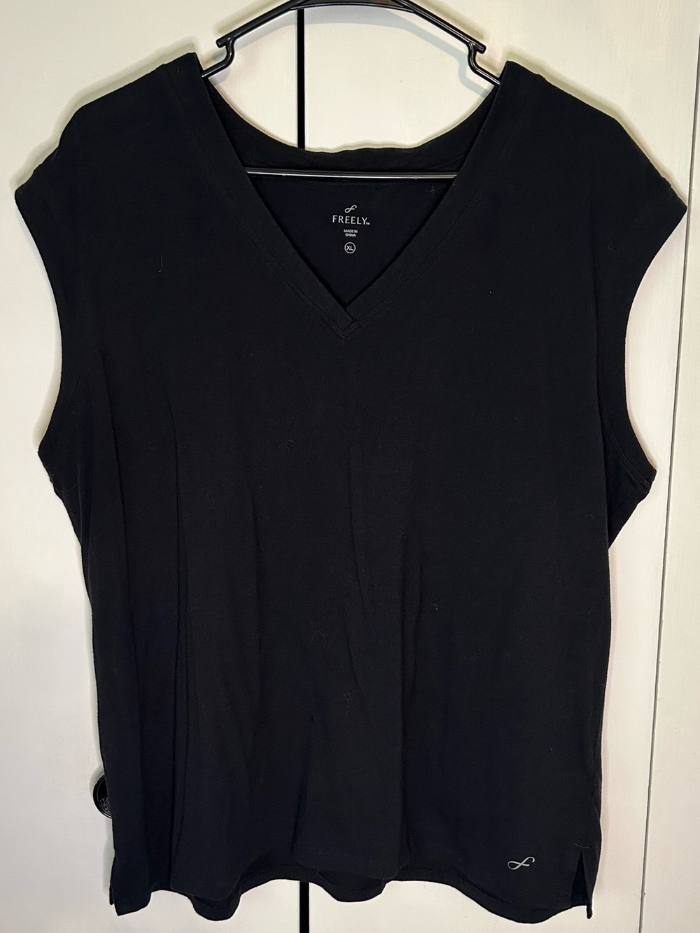 Women's Black V-Neck Tank Top